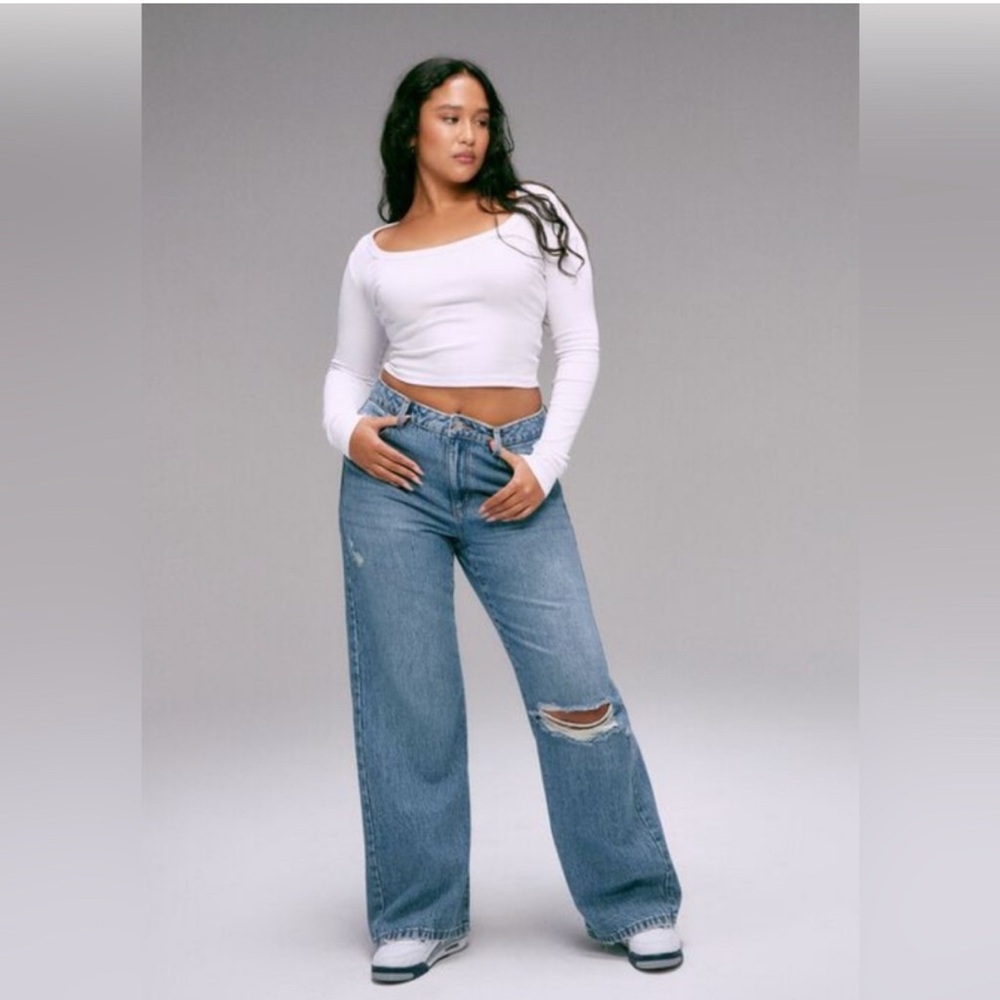 garage jambe large/wide leg jeans